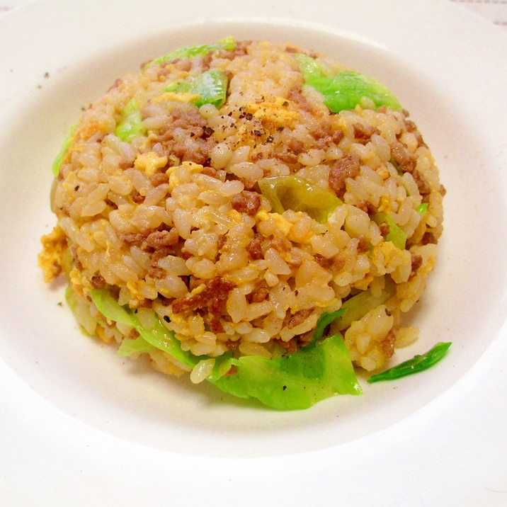 シャキシャキ ひき肉のレタスチャーハン レシピ 作り方 By たけちゃ む 楽天レシピ
